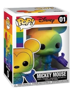 Funko Pop! Disney Pride 2021 Rainbow Mickey Mouse #01 Figure It Gets Better Proj - Picture 1 of 12