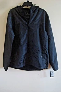 Chaqueta cortavientos para hombre Southpole talla XL con capucha negra con cremallera frontal - Imagen 1 de 2