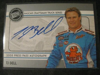 TJ BELL 2007 NASCAR Press Pass AUTOGRAPHS Vintage NM - Image 1 of 2