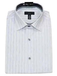 Alfani AlfaTech Striped Stain Resistant Button Down Men's Dress Shirt, S 14/14.5 - Picture 1 of 1