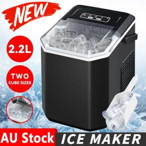 2.2L Portable Ice Maker Ice CubeCommercial Fast Ice-making Machine S/L 15KG/24H - Picture 1 of 12
