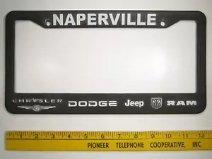 HÄNDLER Kennzeichenrahmen NAPERVILLE CHRYSLER JEEP RAM Illinois 14-O-6 - Bild 1 von 1