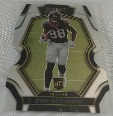 2022 Select Football John Metchie III Houston Texans Silver Prizm Die-Cut Rookie - Image 1 of 4