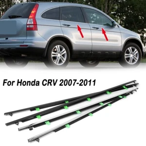 4 piezas cinturón de sellado de moldeo para ventanas de automóvil para Honda CRV 2007-2011 - Imagen 1 de 5