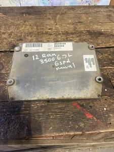 2012 RAM 2500 3500 6.7L CUMMINS MANUAL TRANS ECM ENGINE CONTROL MODULE 5268444 - Picture 1 of 8