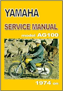 YAMAHA Workshop Manual AG100 1974 1975 1976 1977 1978 1979 1980 Service Repair - Picture 1 of 3