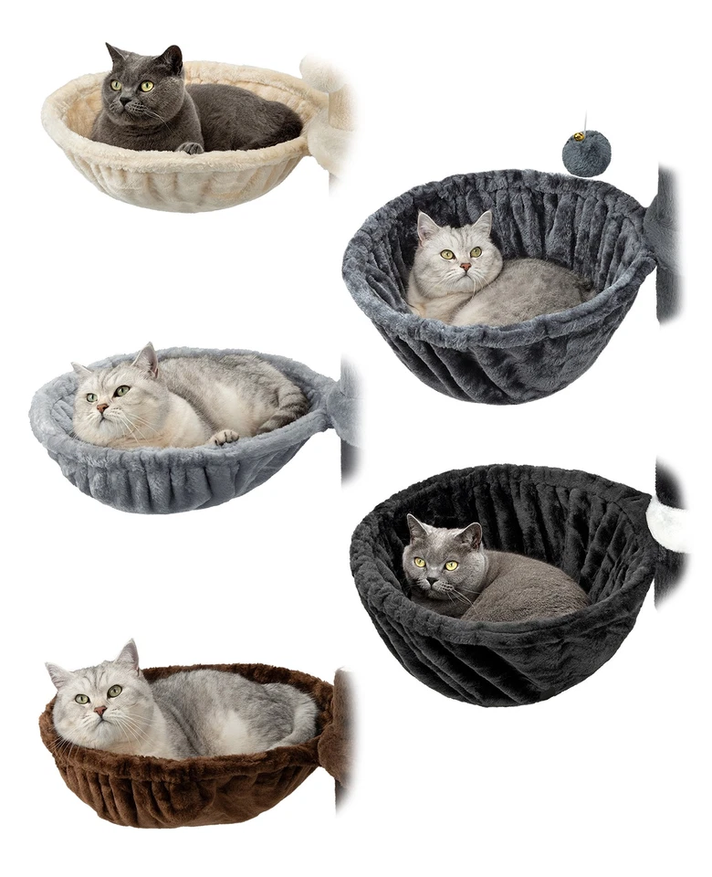 lionto Liegemulde für Kratzbaum – Ø 40 cm, Tiefe 15–25 cm, versch. Farben - Bild 1 von 1