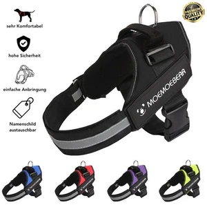 Hundegeschirr Brustgeschirr Hunde verstellbar S M L XL gepolstert Nylon REFLEKT - Bild 1 von 9