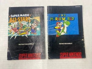 Super Mario All-Stars & Super Mario World SNES nur Anleitung - Bild 1 von 2