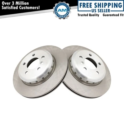 Rear Replacement Brake Rotor Pair for BMW 528i 535i - Image 1 of 4