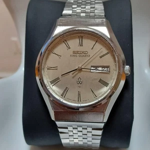 Seiko King Quartz Men's 0853-8005 Watch Fully Serviced No Customs Fees US - Picture 1 of 12