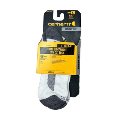 Carhartt Force Lightweight Low Cut Sock Mens White Size L 9-11.5 NEW - Image 1 of 3