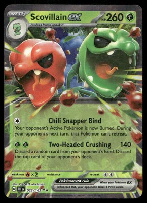 Scovillain ex #022/162 Pokemon SV05: Temporal Forces - Image 1 of 2