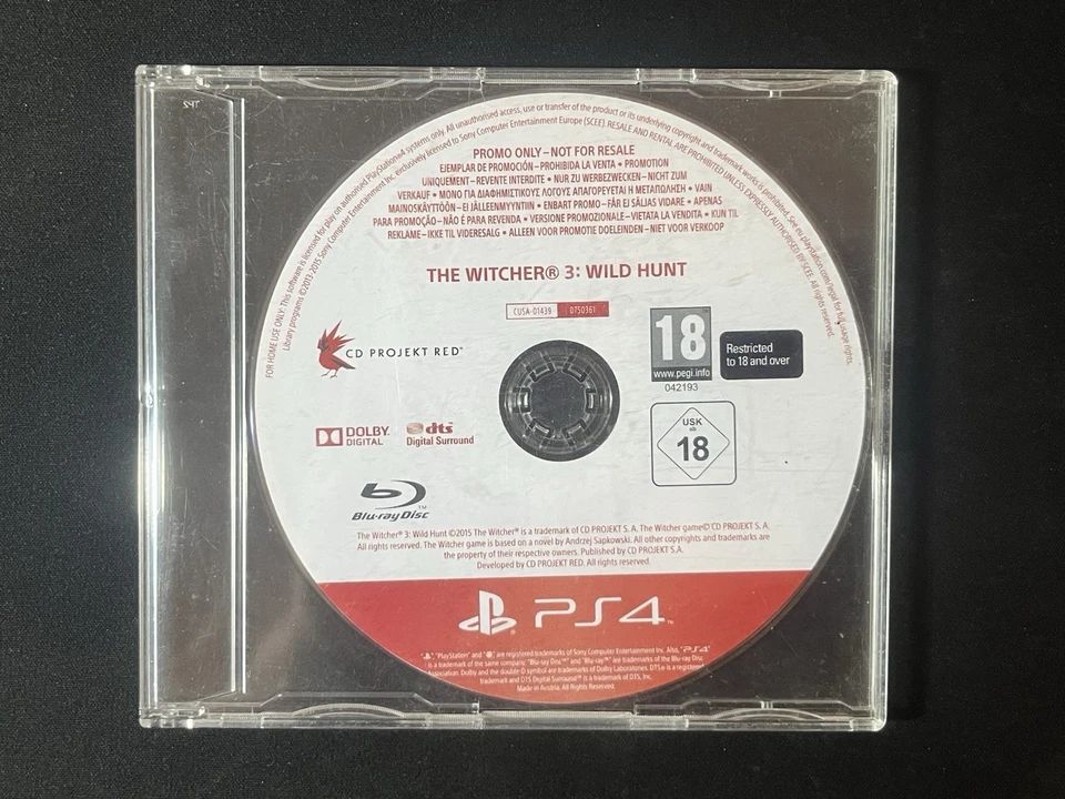 The Witcher 3 Wild Hunt For PlayStation 4 Game Promo MINT UK PAL 🇬🇧 - Image 1 of 1