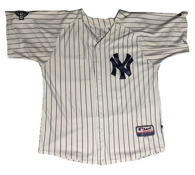 Camiseta Majestic Cool Base Derek Jeter #2 3000 éxitos profesionales Yankees de Nueva York talla 50 Foto 1 de 4