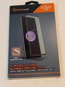 Samsung Galaxy S-9+ Phone Curved Glass Screen Protector Impactguard Technology  - Picture 1 of 6