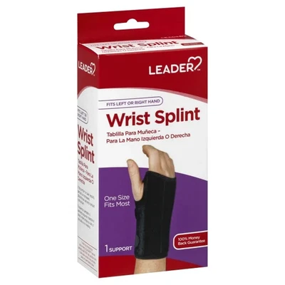 Leader Wrist Splint Neoprene Fits Right or Left Hand Reversible Universal One Si - Image 1 of 2