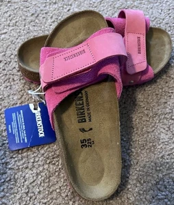 Neu Birkenstock Wildleder Sandale Gr. 4 Fuschia Pink Gr. 35 NEU Arizona - Bild 1 von 3