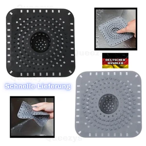 Abflusssieb Abfluss  Abdeckung mit Saugnapf Haarfänger Badewanne Dusche Sieb - Bild 1 von 10