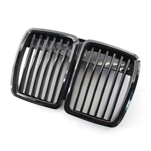 Gloss Black 1 set Replacement Front Bumper Grille For BMW 3-Series E30 1982-1994 - Picture 1 of 6