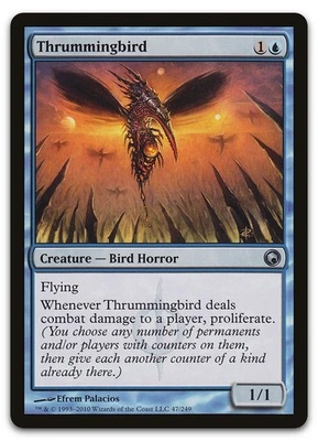 Thrummingbird #47 (LP) Scars of Mirrodin SOM Magic MTG - Image 1 of 2