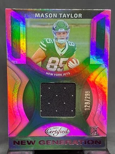 2025 Certified Mason Taylor New Generation Jerseys Mirror RC Pink #/299 - Picture 1 of 2