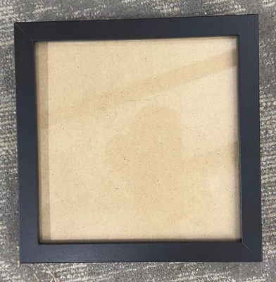 Nicole by Nicole Miller 8 3/4" x 8 3/4" black photo frame with glass - Image 1 of 4