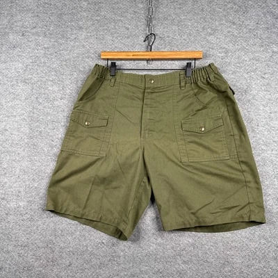 Boy Scouts of America Mens 38 Green Uniform Cotton Twill Cargo Shorts - Image 1 of 4