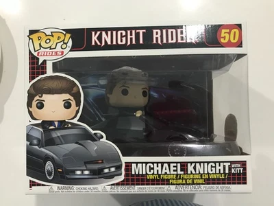 Pop Vinyl Figure - Pop Rides - Knight Rider - Michael Knight with Kitt - # 50 - Image 1 of 4