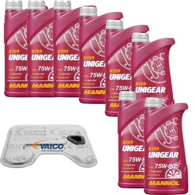 8L mannol Unigear 75W-80 Vaico Filtro de Aceite de Transmisión para Kia Rio II - Imagen 1 de 4