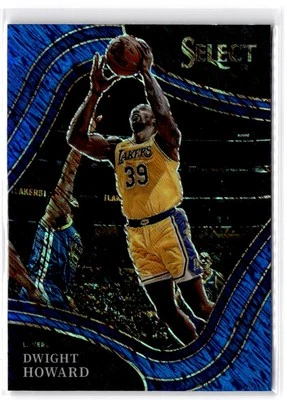 2021-22 Panini Select Dwight Howard #252 Blue Shimmer Prizms Los Angeles Lakers - Image 1 of 2