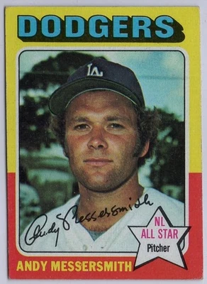 1975 Topps #440 Andy Messersmith in EX Condition Dodgers - Image 1 of 2