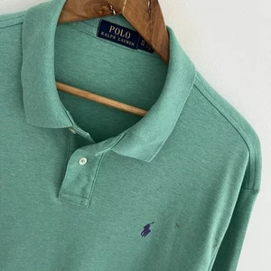 Polo Ralph Lauren Talla XL Para Hombre Verde Tejido Calce Regular Algodón Manga Corta - Imagen 1 de 11