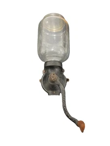 Vintage Gusseisen Arcade Wandhalterung Kaffeemühle - Bild 1 von 12