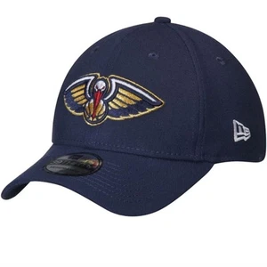 New Era New Orleans Pelicans Mens Navy 39Thirty Flex Hat Cap Small Medium NBA - Picture 1 of 12