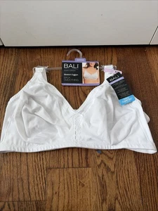 Bali 42D BH Baumwolle weiß Stretch bügellos klassischer Halt DF3036 Rückenglättung - Bild 1 von 5