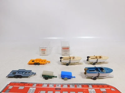 Wiking 1:87 H0 7x 095 Motore Barca 098 Rimorchio Ecc Mint+2x Box #EI8-0,5 - Immagine 1 di 4