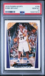Kobe Bryant 2018 Panini NBA Hoops #296 - PSA 10 - GEM MINT - Picture 1 of 2