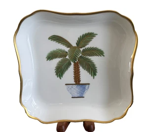 William Yeoward Palm Collection 8 1/2" handbemalt Limoges Porzellan Schale - Bild 1 von 9