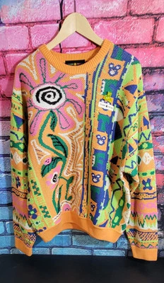 Teddy Fresh Sweater Adult Large Grandpas Crazy Drip 3D Heavy Knit Large L - Image 1 of 4