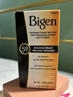 Tinte permanente en polvo Bigen 59 negro oriental 0,21 oz. ENVÍO GRATIS Foto 1 de 4