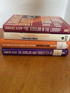 Lot Of 4 Lawrence Block HC Mystery Novels Featuring Bernie Rhodenbarr  - Imagen 1 de 10