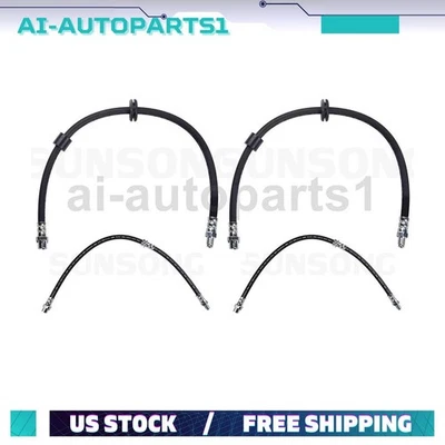 4x Manguera hidráulica de freno delantero trasero para BMW X3 2004 2005 2006 2007 2008 2009 2010 Foto 1 de 4