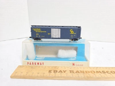 Parkway Bachmann 6254 N Scale   50’ Plug Door Boxcar C&O Chesapeake Ohio Vg/box - Image 1 of 4