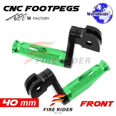 Clavijas de pie ajustables verdes de 40 mm SHINOBI para XL1000 Varadero 08 09 10 11 12 Foto 1 de 4