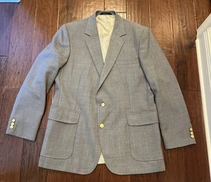 Haggar Imperial Mens 42 Vintage Blazer Sport Coat Gray Jacket Made in USA - Picture 1 of 11