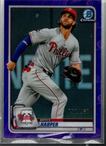 A8989 - 2020 Bowman Chrome Lila Refraktoren #35 Bryce Harper /250 - NM-MT - Bild 1 von 2