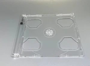 100 BANDEJAS INTELIGENTES DOBLES 2 CD CON IMPRESIÓN DE 2 DISCOS, TRANSPARENTES, HECHAS EN EE. UU. - Imagen 1 de 1