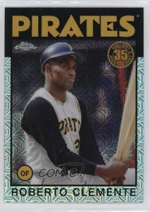 2021 Topps Silver Pack 1986 Topps Chrome Baseball Roberto Clemente #86BC-98 HOF - Foto 1 di 5