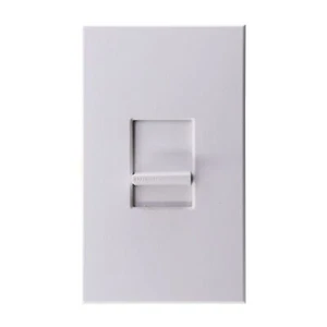 Lutron NTELV-600-WH Nova-T Electronic Low Voltage Slide Dimmer, 600W, 120V, - Picture 1 of 3